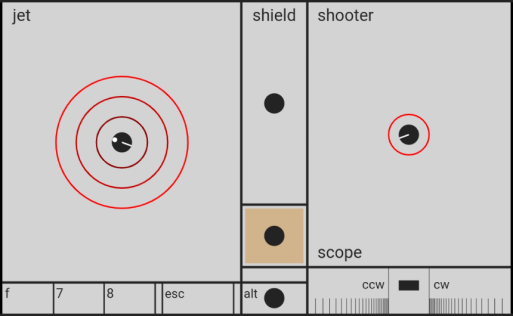 screen shot of the Two-Thumbs touch-screen interface
